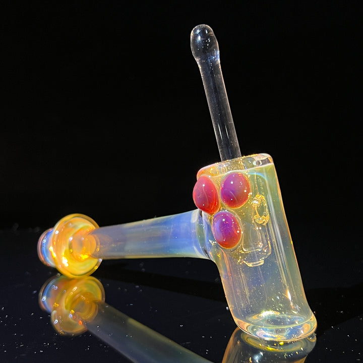 Silver Fumed Hash Hammer Glass Pipe KOP Glass   