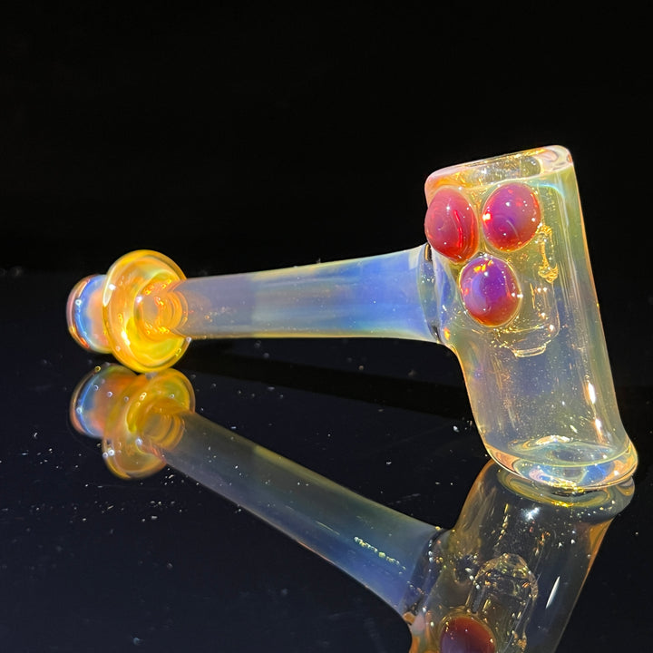 Silver Fumed Hash Hammer Glass Pipe KOP Glass   