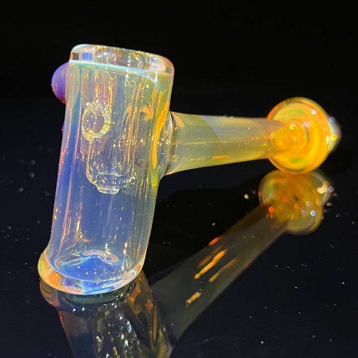 Silver Fumed Hash Hammer Glass Pipe KOP Glass   