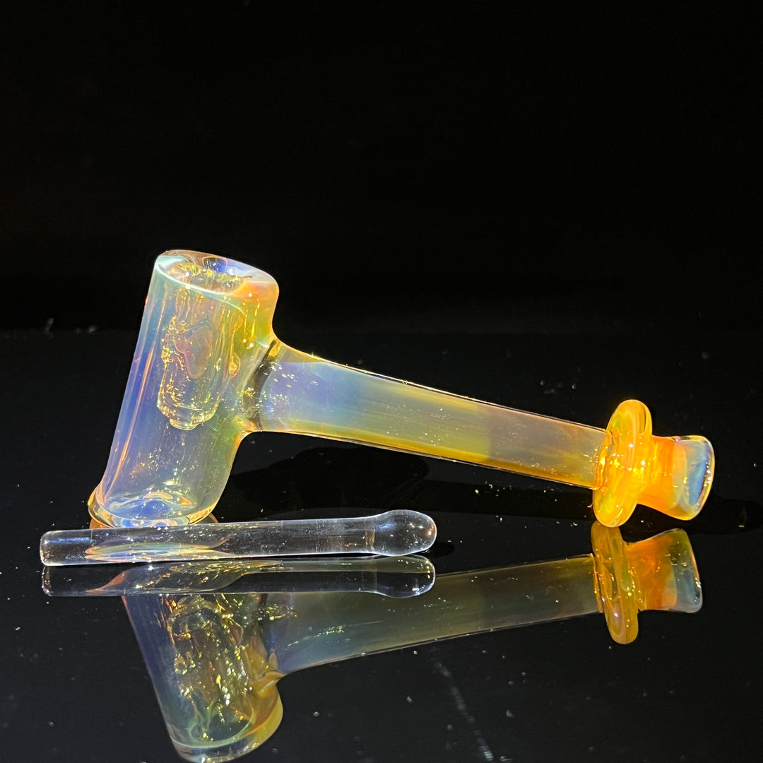 Silver Fumed Hash Hammer Glass Pipe KOP Glass   