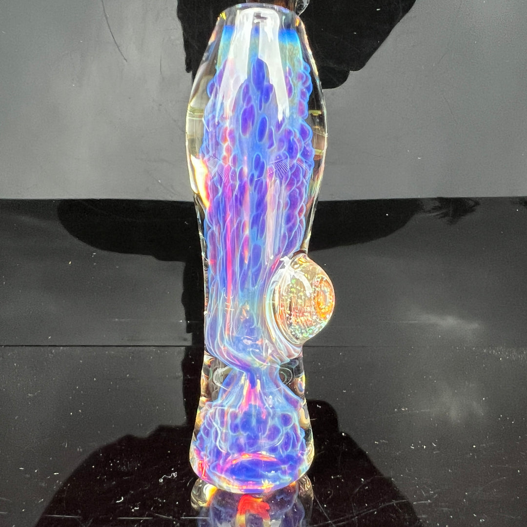 Purple Nebula Chillum Glass Pipe Tako Glass   