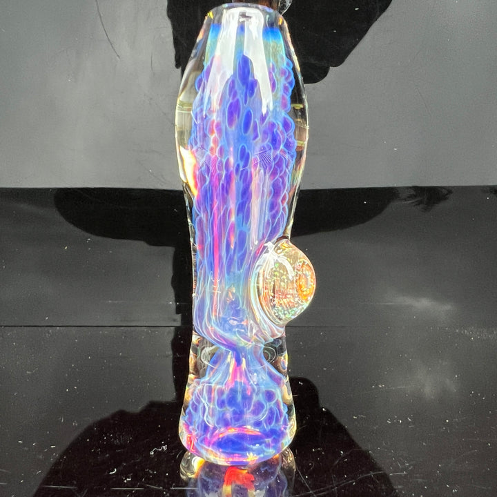 Purple Nebula Chillum Glass Pipe Tako Glass   