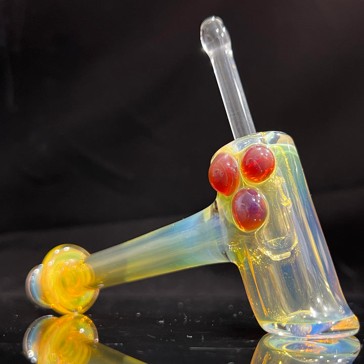 Silver Fumed Hash Hammer Glass Pipe KOP Glass   