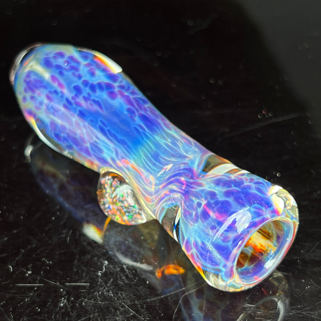 Purple Nebula Chillum Glass Pipe Tako Glass   