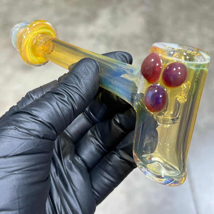 Silver Fumed Hash Hammer Glass Pipe KOP Glass   