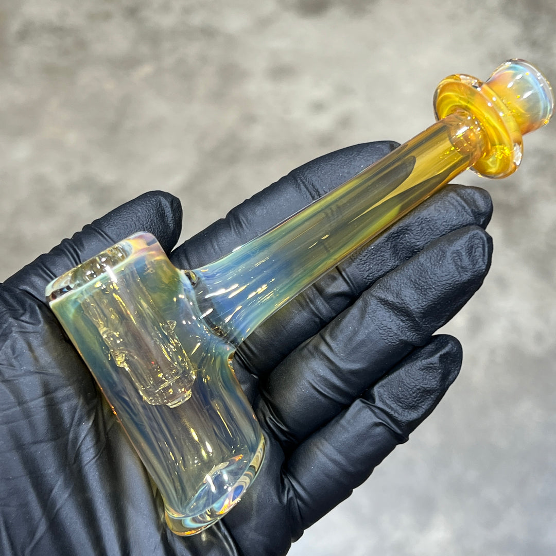 Silver Fumed Hash Hammer Glass Pipe KOP Glass   