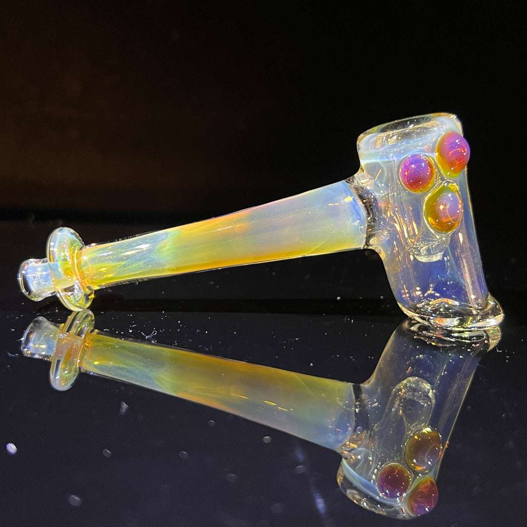 Silver Fumed Hash Hammer Glass Pipe KOP Glass   