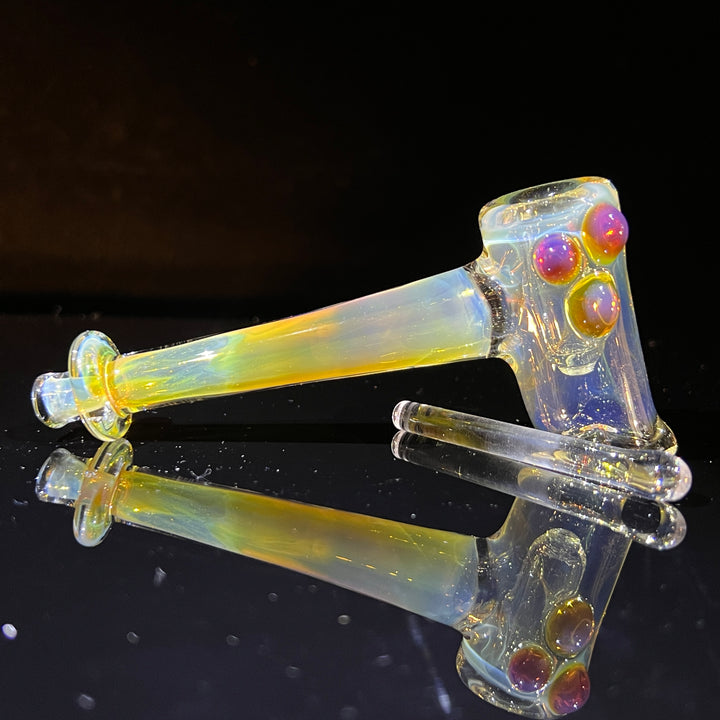 Silver Fumed Hash Hammer Glass Pipe KOP Glass   