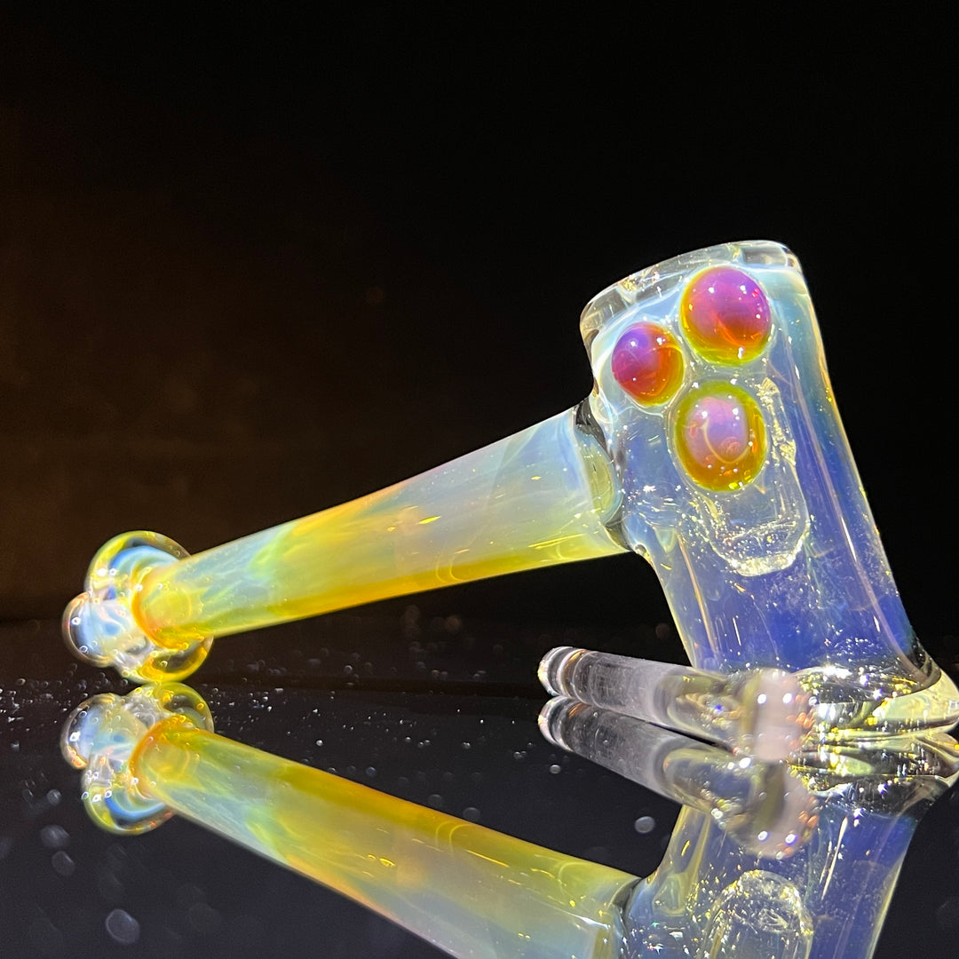 Silver Fumed Hash Hammer Glass Pipe KOP Glass   