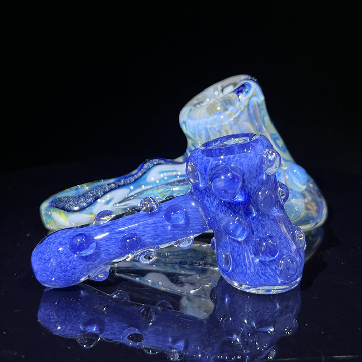 Horned Dichro Hammer + Sky Blue Marble Hammer Combo Glass Pipe Jeff Cooper   