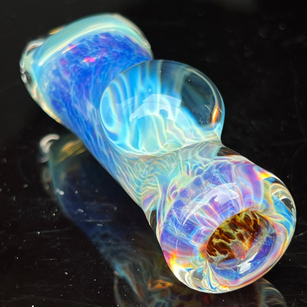 Purple Nebula Chillum Glass Pipe Tako Glass   