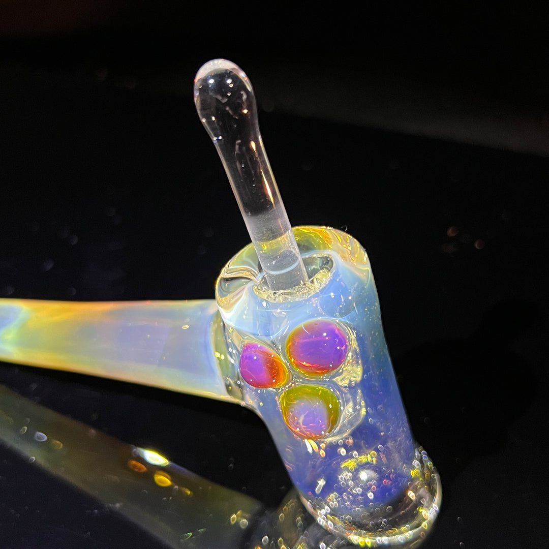 Silver Fumed Hash Hammer Glass Pipe KOP Glass   