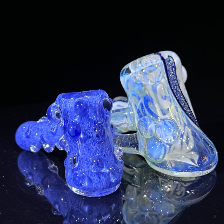 Horned Dichro Hammer + Sky Blue Marble Hammer Combo Glass Pipe Jeff Cooper   