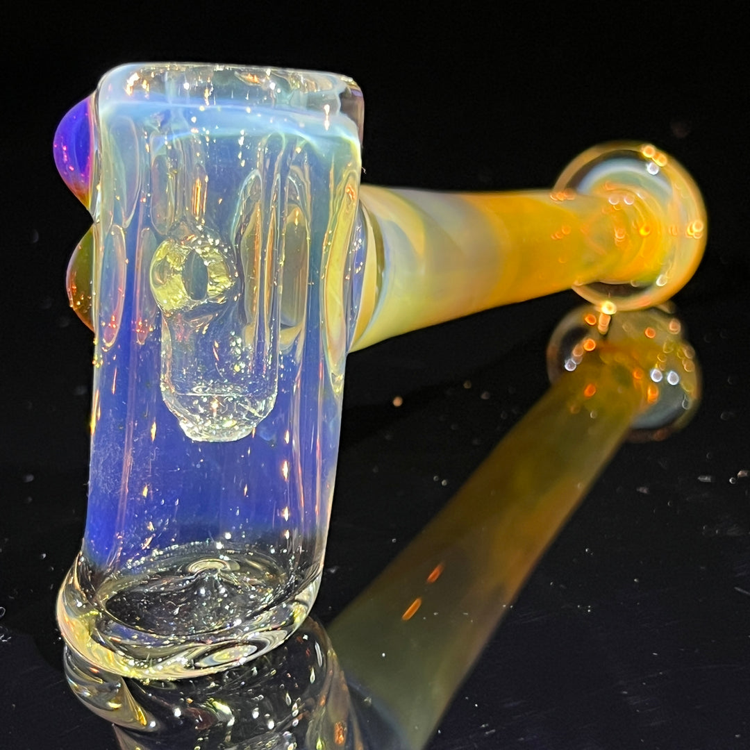 Silver Fumed Hash Hammer Glass Pipe KOP Glass   