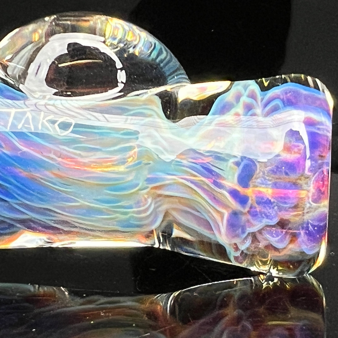 Purple Nebula Chillum Glass Pipe Tako Glass   