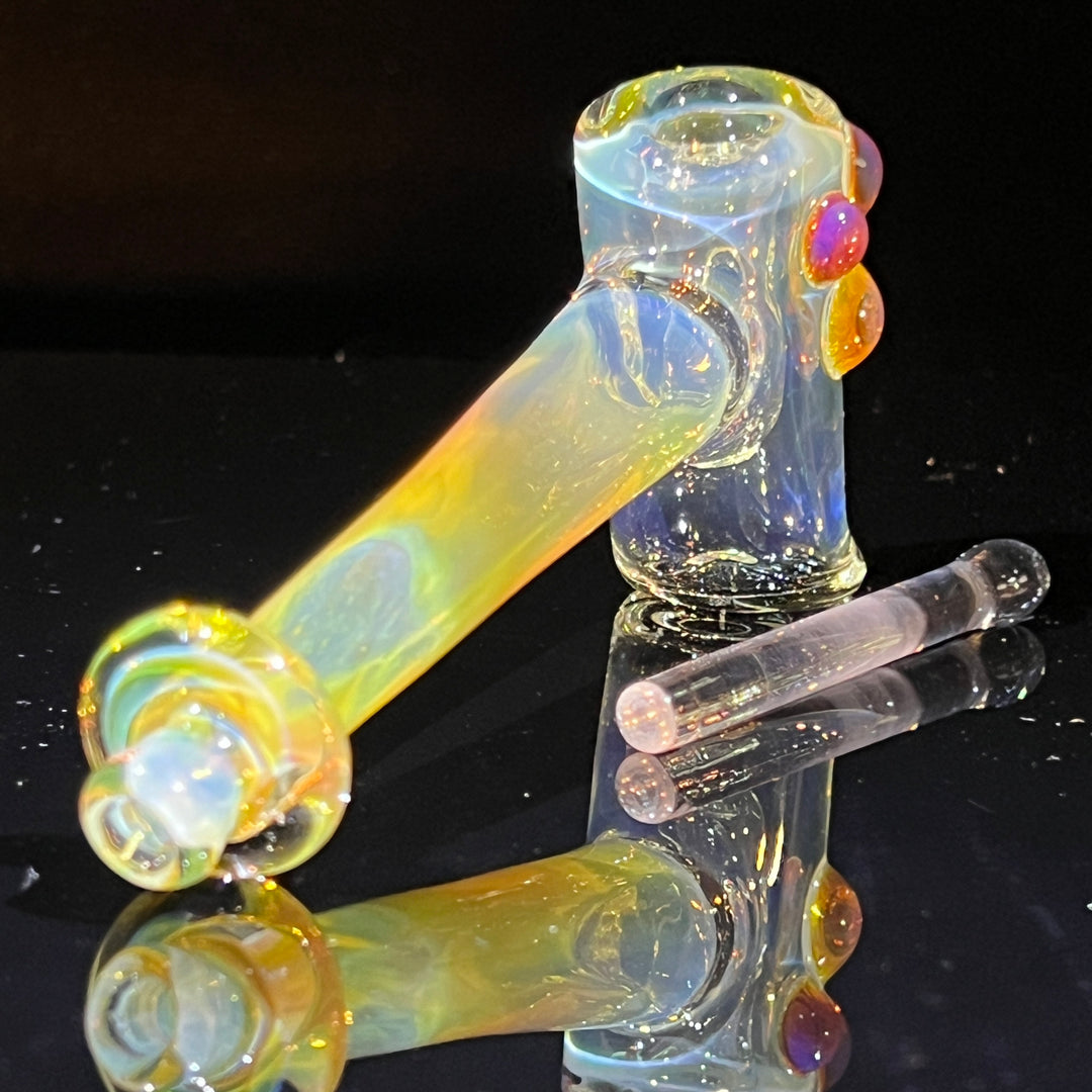 Silver Fumed Hash Hammer Glass Pipe KOP Glass   