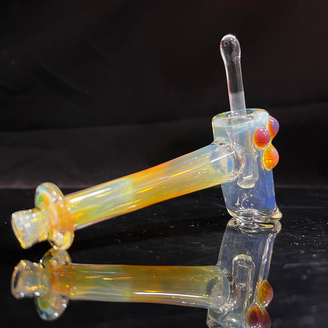 Silver Fumed Hash Hammer Glass Pipe KOP Glass   