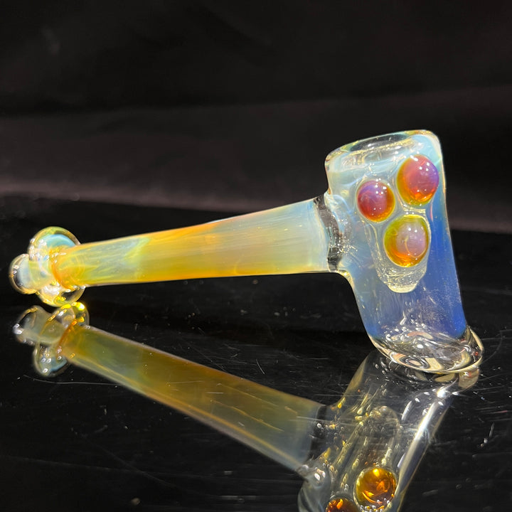 Silver Fumed Hash Hammer Glass Pipe KOP Glass   