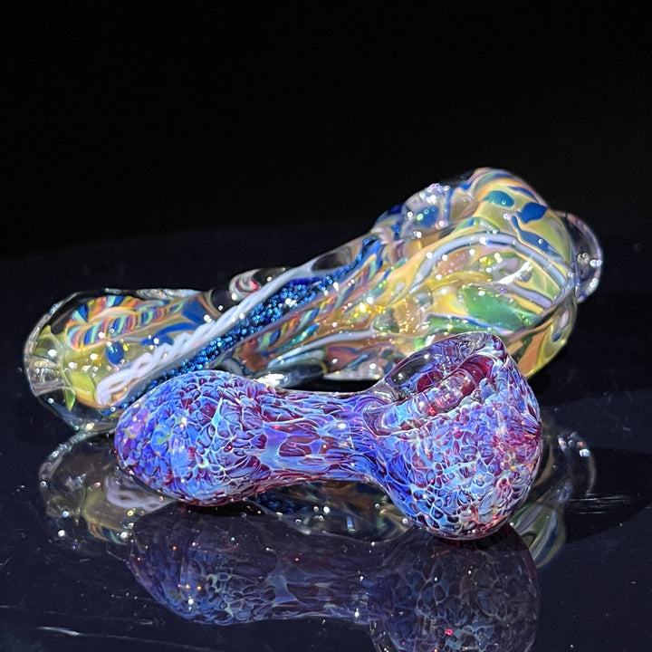 Molten Twisted Chaos Spoon + Peanut Pipe + Case Combo Glass Pipe Molten Imagination   