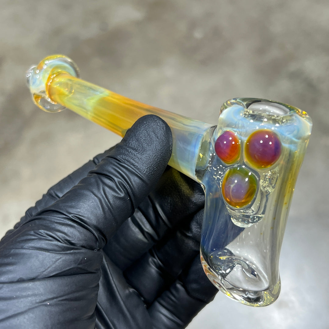 Silver Fumed Hash Hammer Glass Pipe KOP Glass   