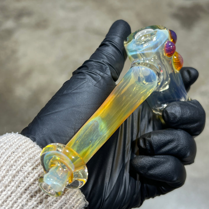 Silver Fumed Hash Hammer Glass Pipe KOP Glass   