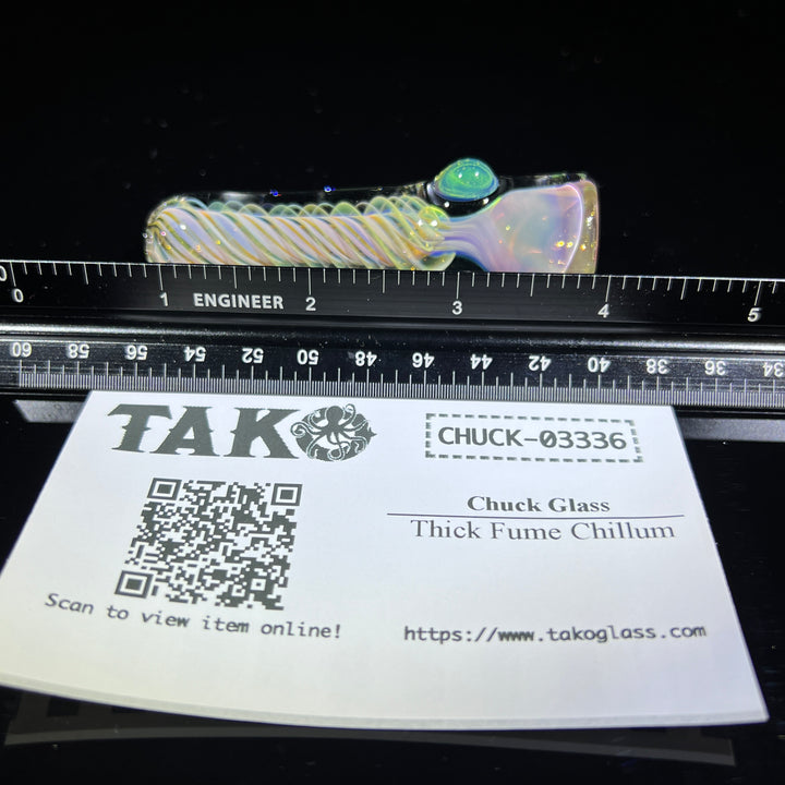 Thick Fume Chillum Glass Pipe Chuck Glass   