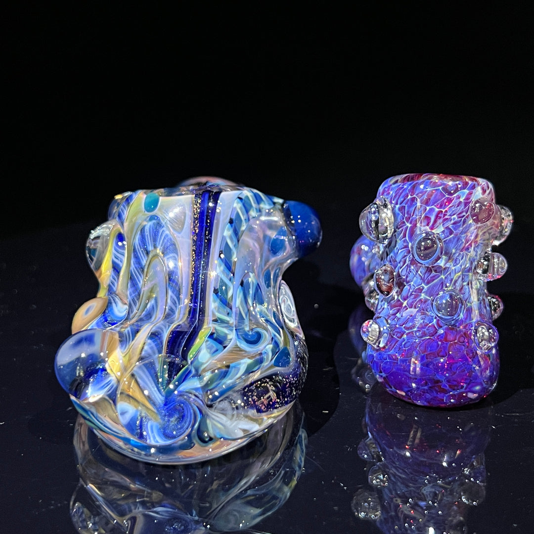 Molten Chaos Droop Hammer + Purple Marble Hammer Combo Glass Pipe Molten Imagination   