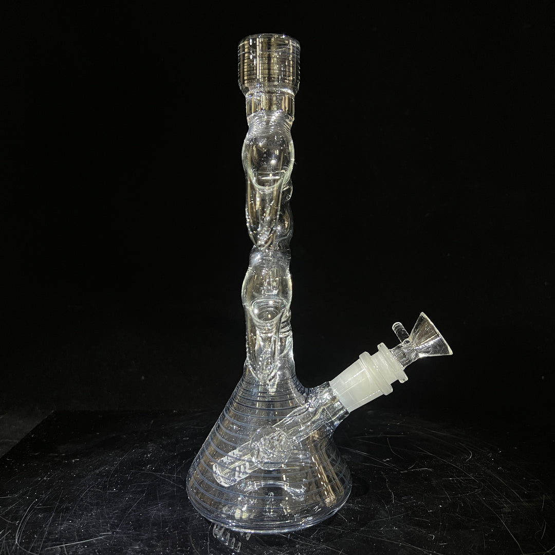 10" Horned Zong Beaker Glass Pipe TG   