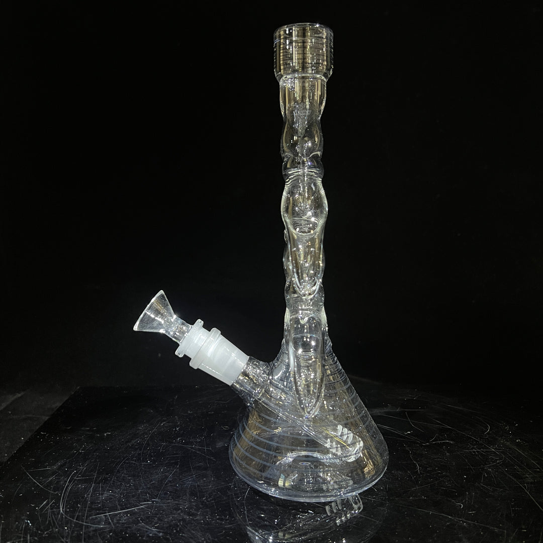 10" Horned Zong Beaker Glass Pipe TG   