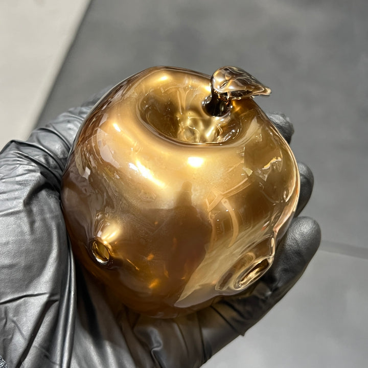 Midas Touch Golden Apple Pipe Glass Pipe Samson Glass