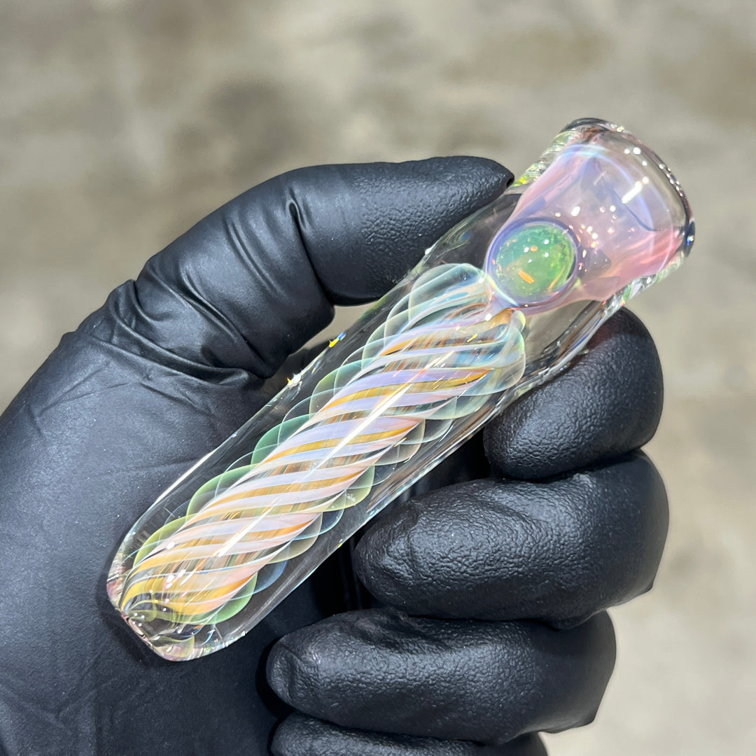 Thick Fume Chillum Glass Pipe Chuck Glass   