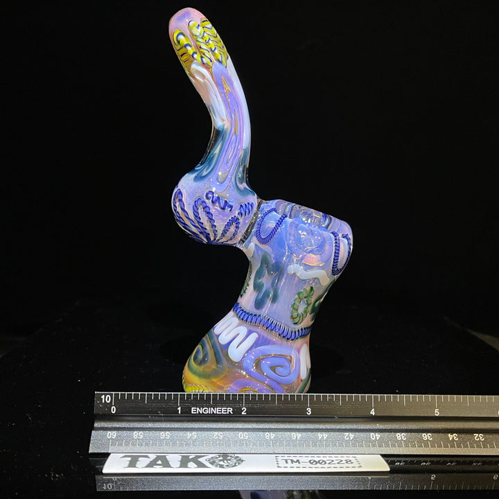 Inside Out Sherlock Bubbler Glass Pipe Tiny Mike   