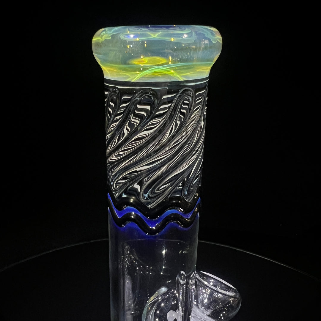 11" Double Bubble Color Rake Bong Glass Pipe Mary Jane's Glass