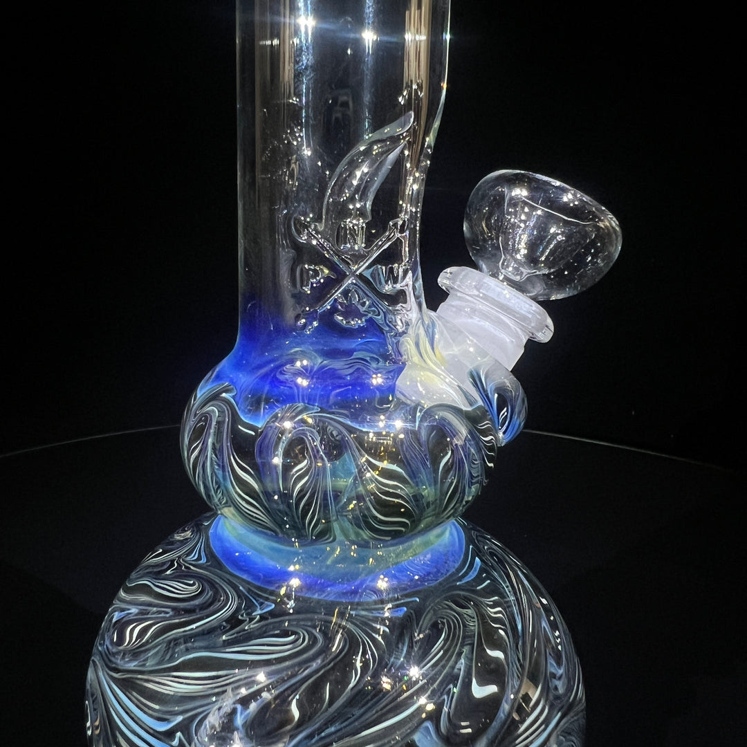 11" Double Bubble Color Rake Bong Glass Pipe Mary Jane's Glass