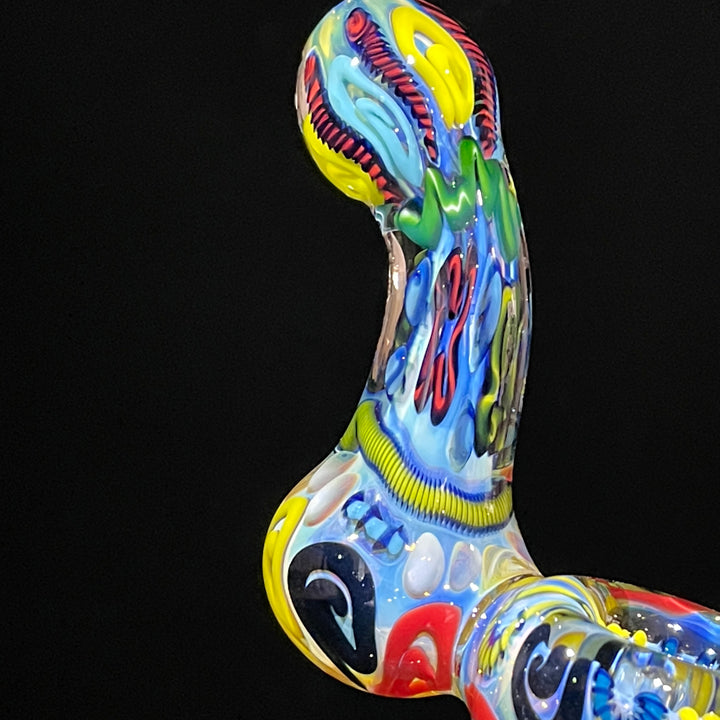 Inside Out Sherlock Bubbler Glass Pipe Tiny Mike   