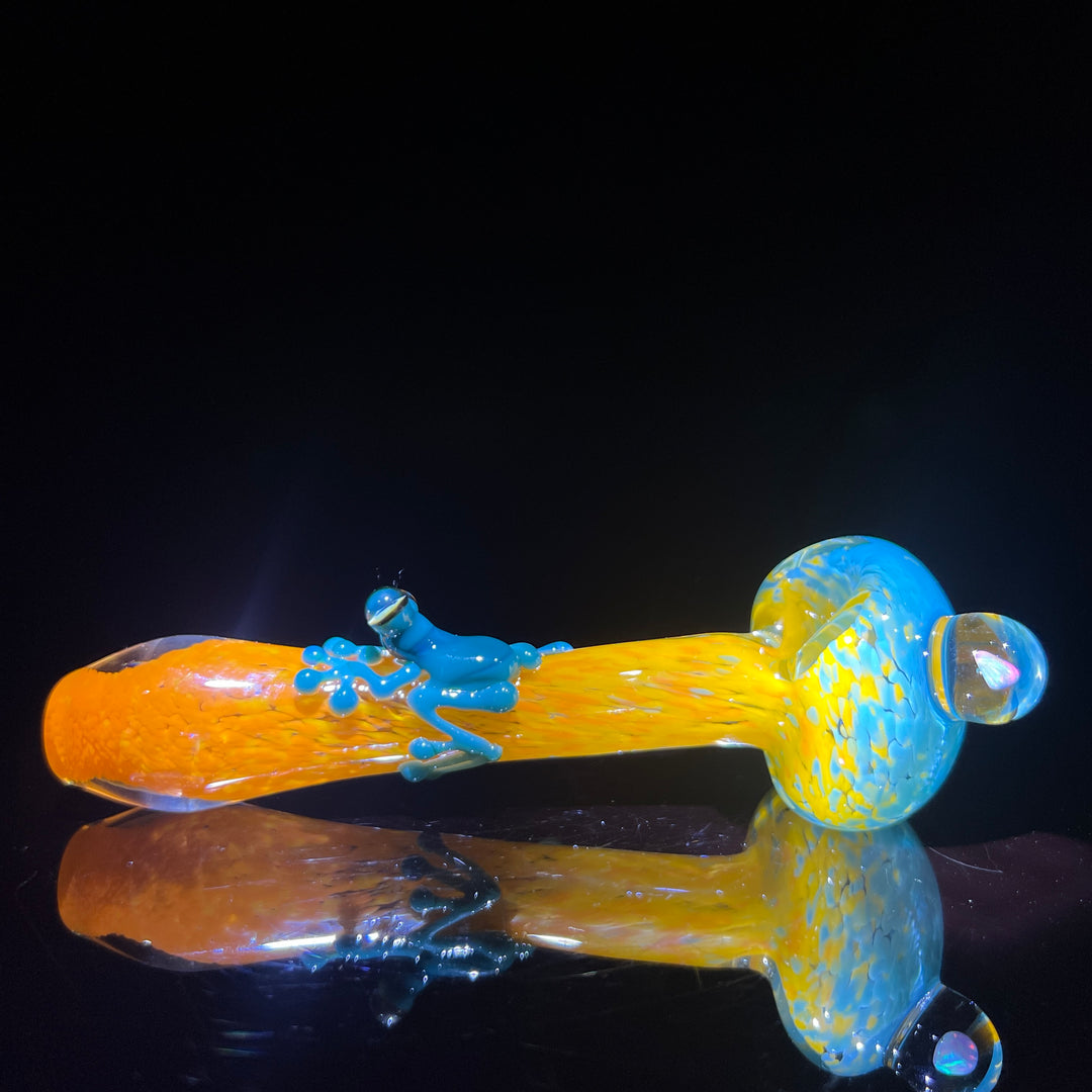 Fancy Opal Frog Spoon Glass Pipe Beezy Glass   