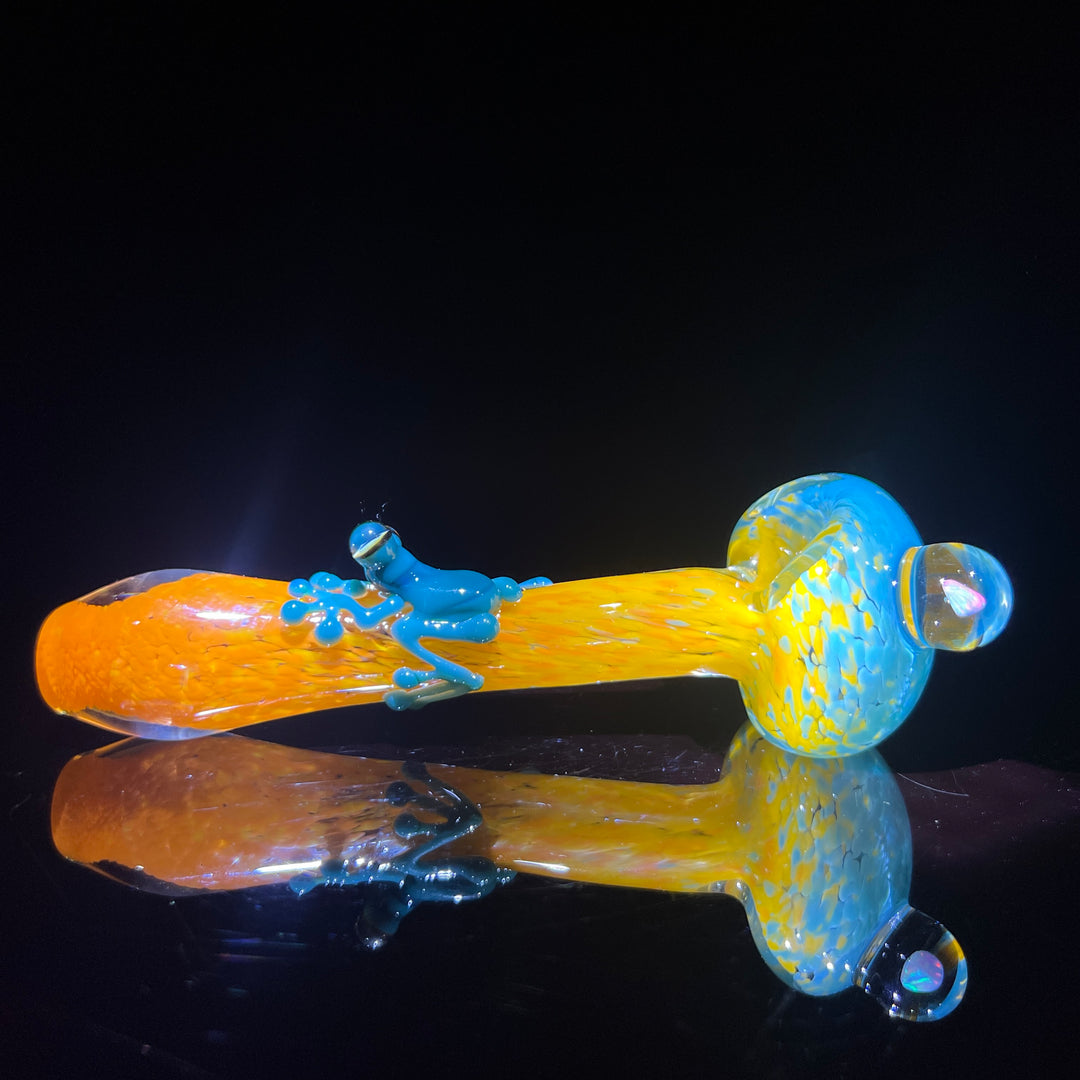 Fancy Opal Frog Spoon Glass Pipe Beezy Glass   