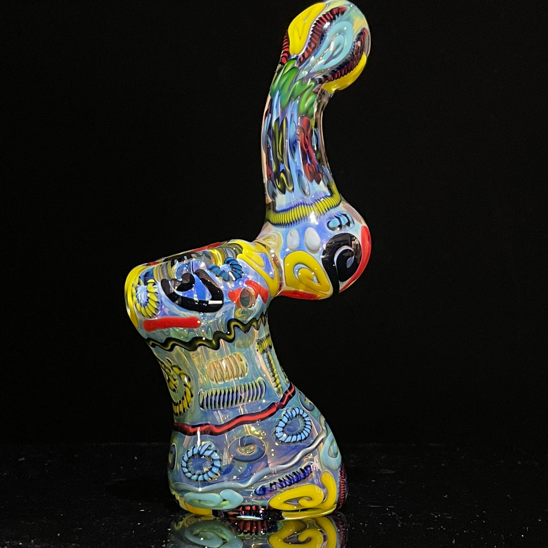 Inside Out Sherlock Bubbler Glass Pipe Tiny Mike   