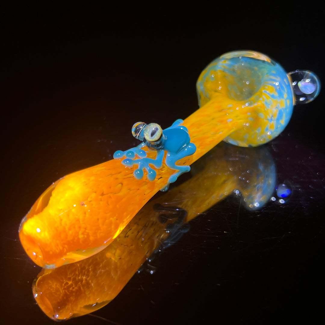 Fancy Opal Frog Spoon Glass Pipe Beezy Glass   