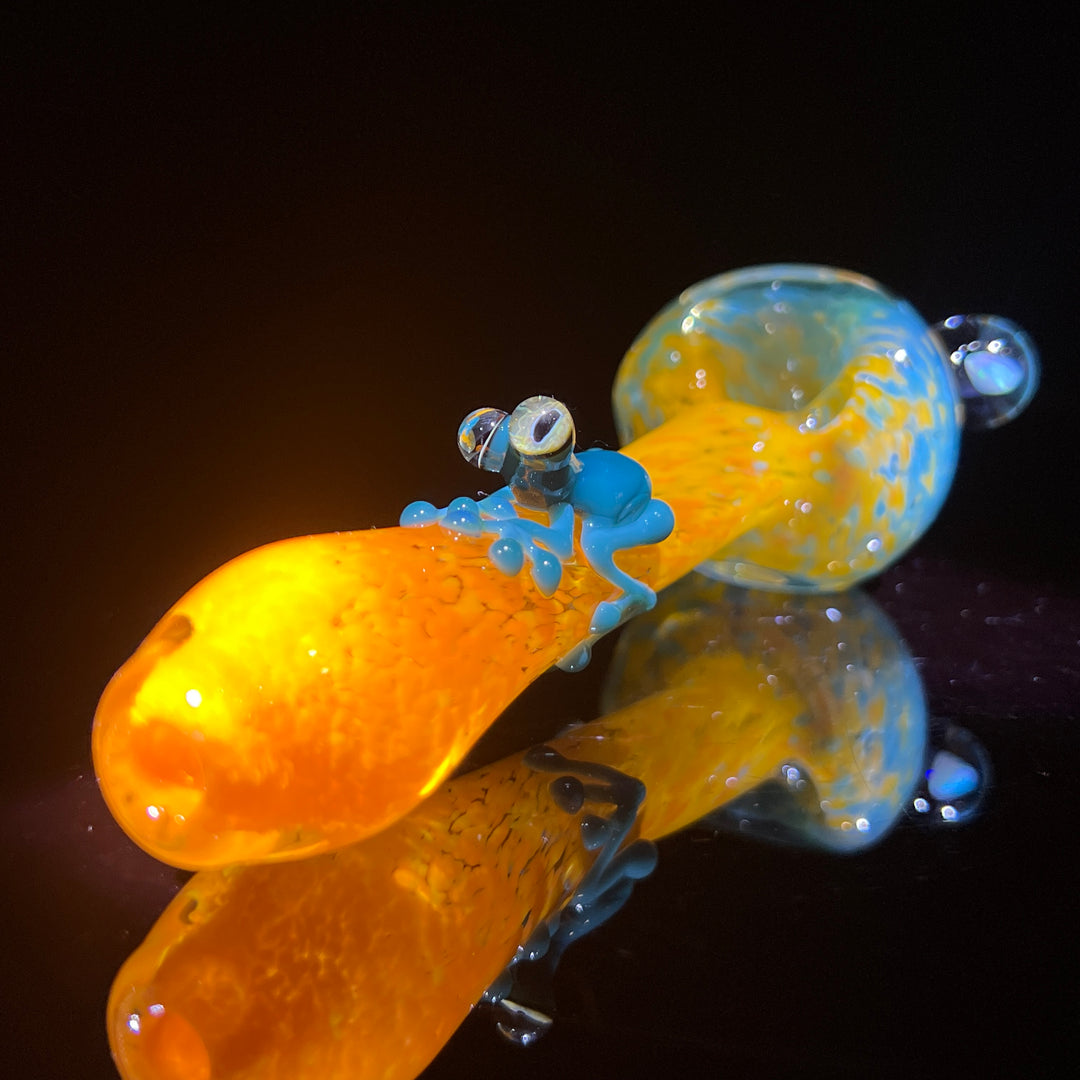 Fancy Opal Frog Spoon Glass Pipe Beezy Glass   