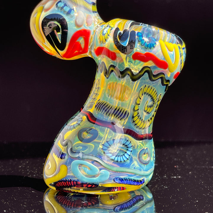 Inside Out Sherlock Bubbler Glass Pipe Tiny Mike   