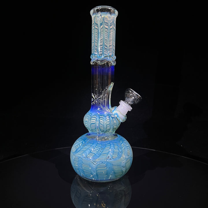 11" Double Bubble Color Rake Bong Glass Pipe Mary Jane's Glass