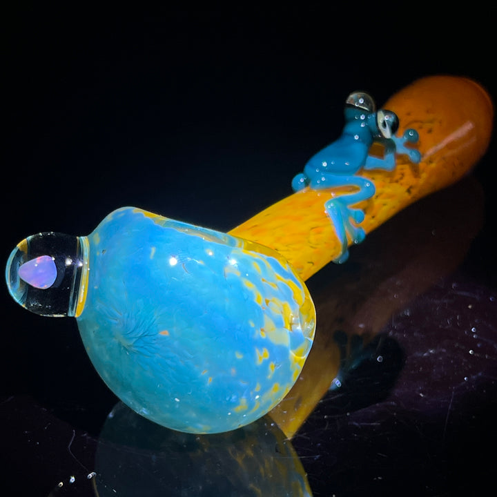 Fancy Opal Frog Spoon Glass Pipe Beezy Glass   