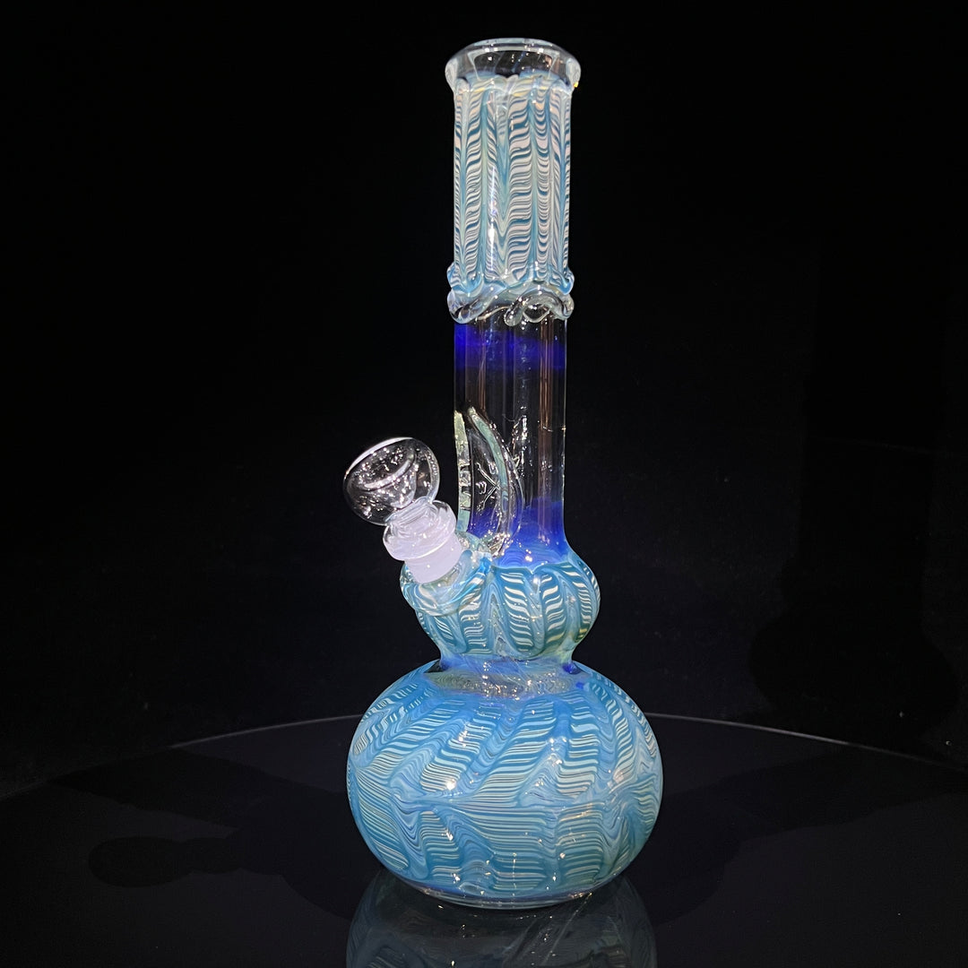 11" Double Bubble Color Rake Bong Glass Pipe Mary Jane's Glass