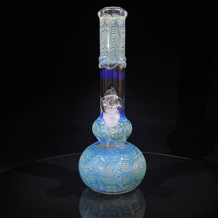 11" Double Bubble Color Rake Bong Glass Pipe Mary Jane's Glass