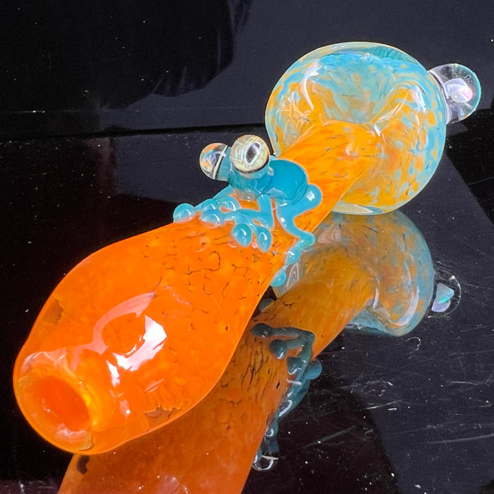 Fancy Opal Frog Spoon Glass Pipe Beezy Glass   