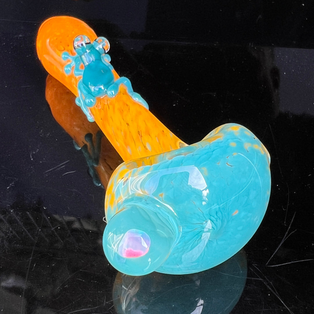 Fancy Opal Frog Spoon Glass Pipe Beezy Glass   