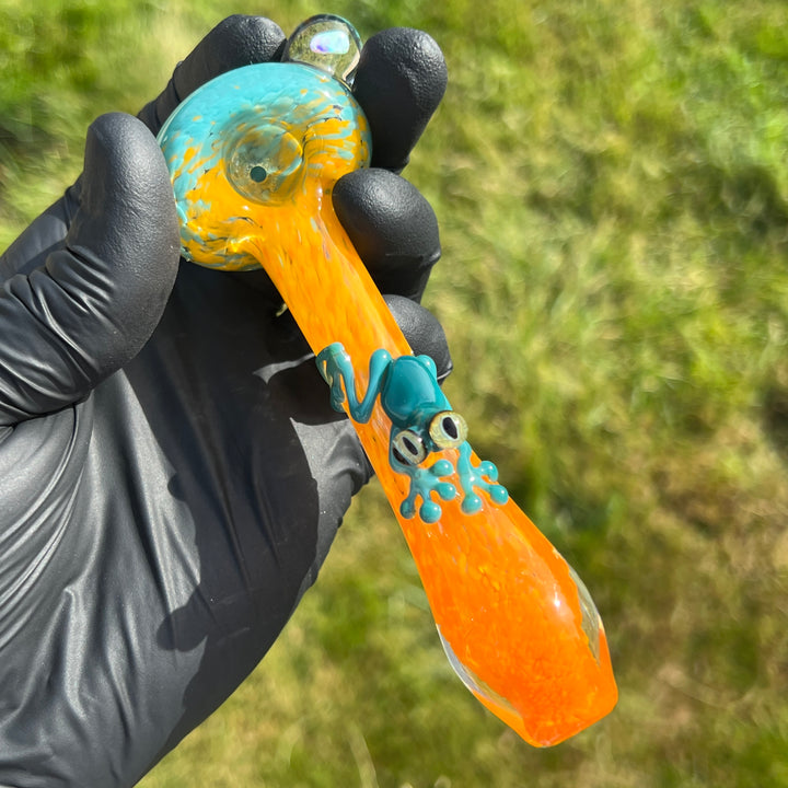 Fancy Opal Frog Spoon Glass Pipe Beezy Glass   