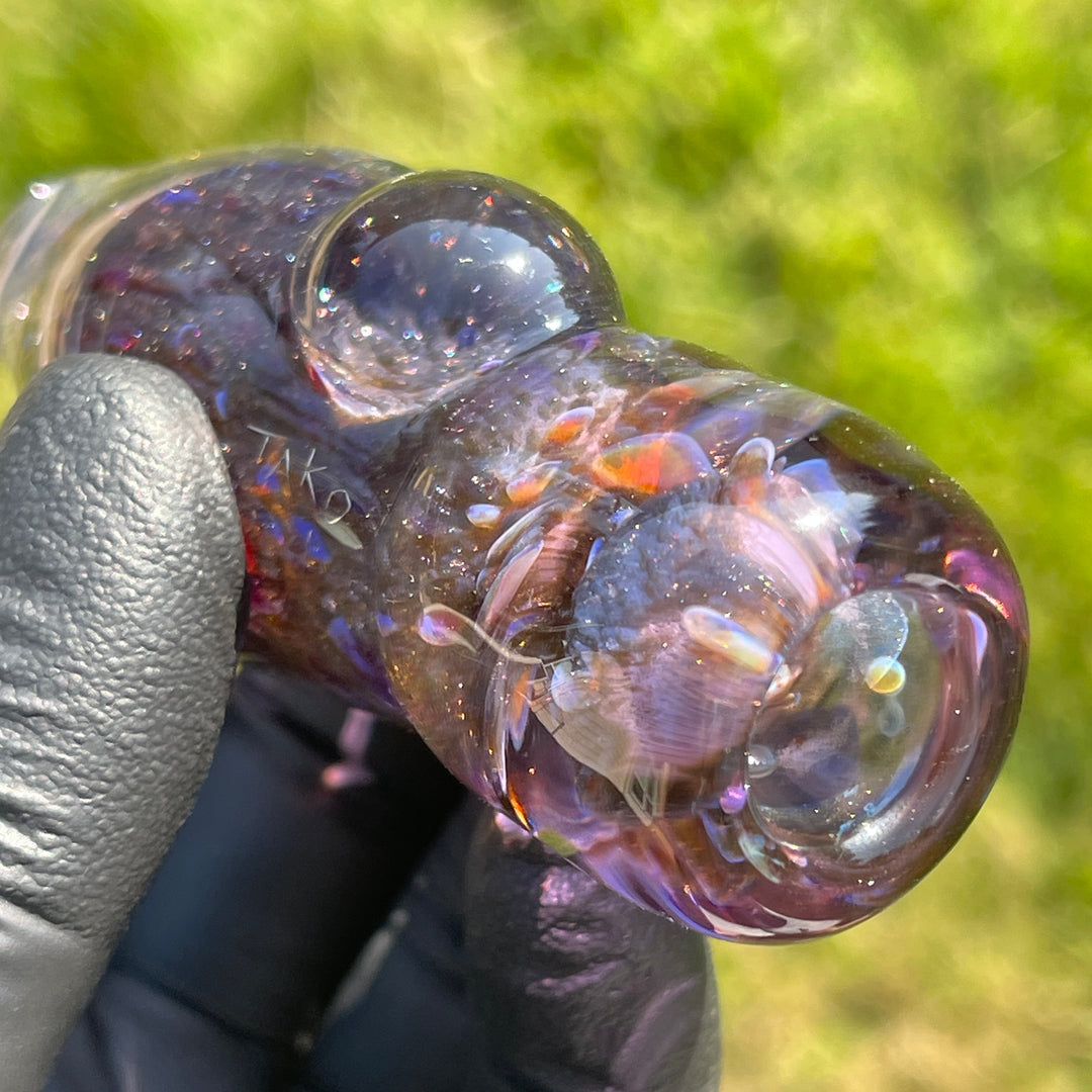 Black Plasma Chillum Glass Pipe Tako Glass   