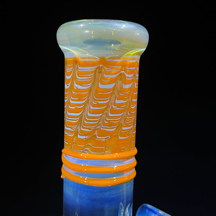 8" Bubble Color Rake Bong Glass Pipe Mary Jane's Glass